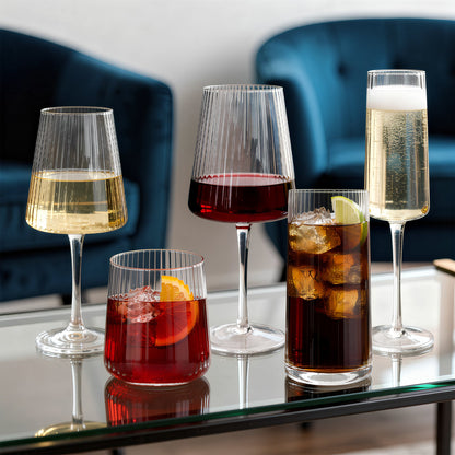 630ml Chelsea Optic Crystal Red Wine Glasses - Pack of 6