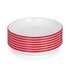 White Enamel Pasta Bowls - 20cm - Red - Pack of 6