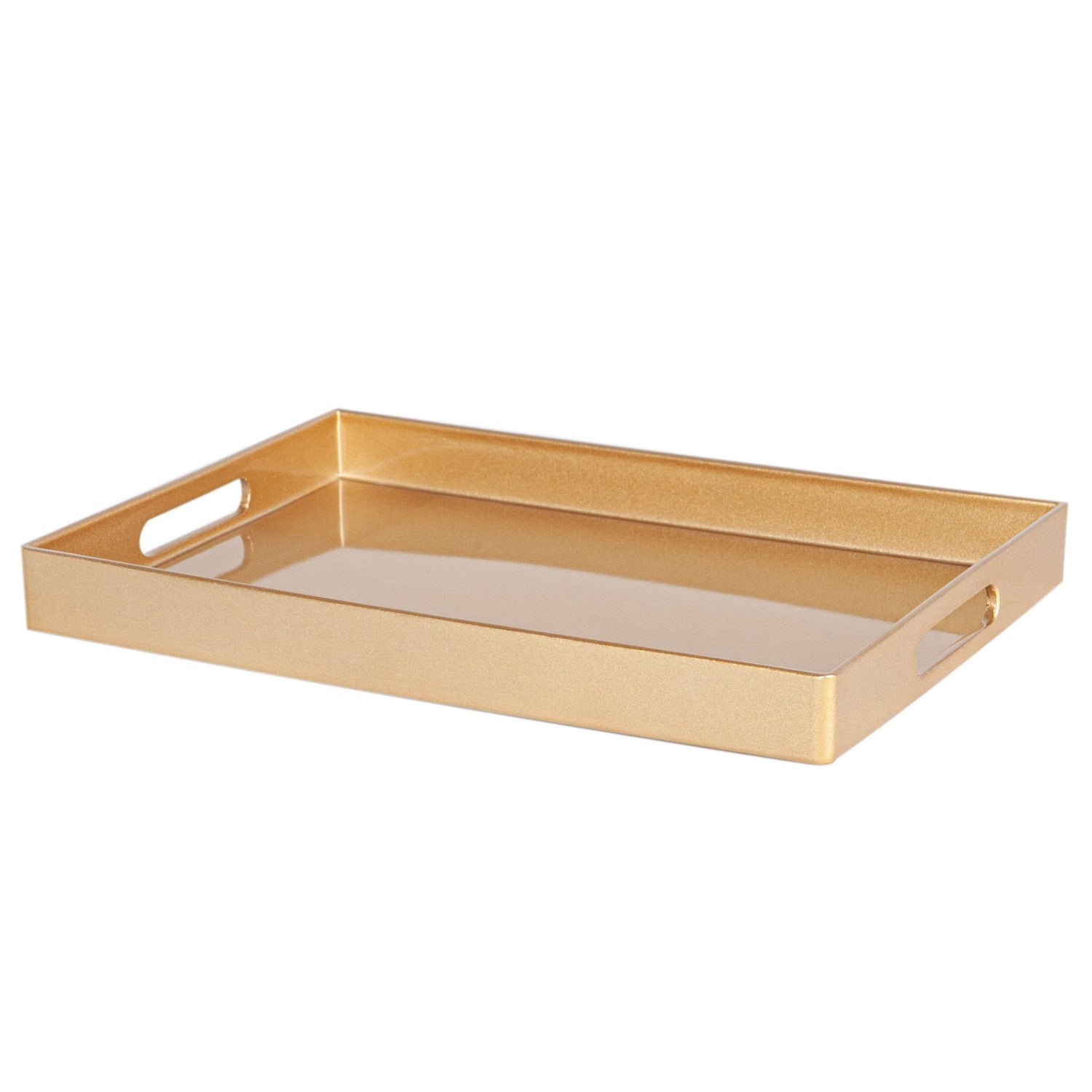 34.5cm x 25cm Gold Rectangle Lacquer Tray