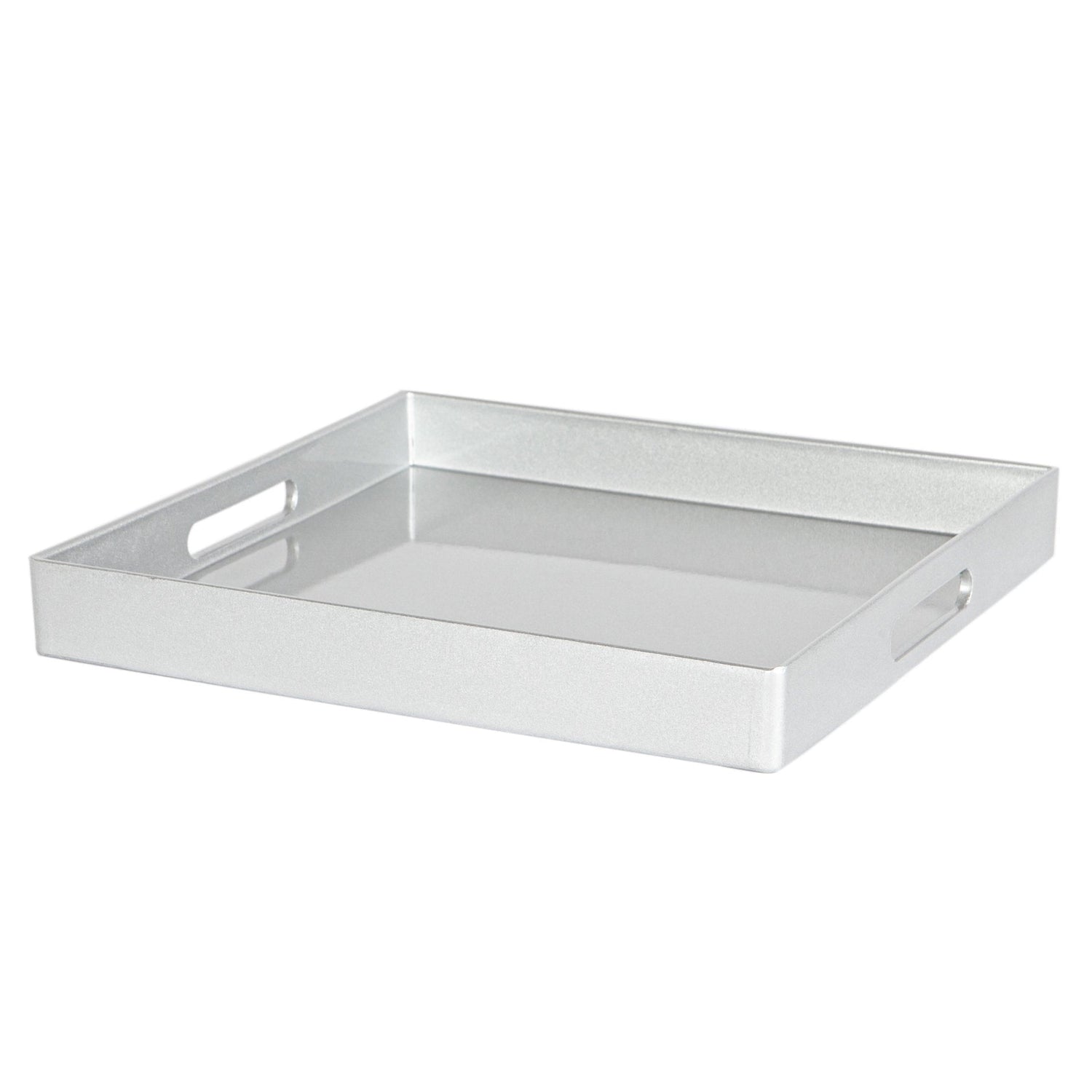 33cm Silver Square Lacquer Tray