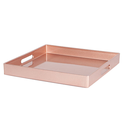33cm Rose Gold Square Lacquer Tray
