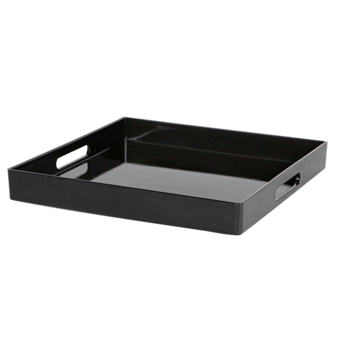 33cm Black Square Lacquer Tray