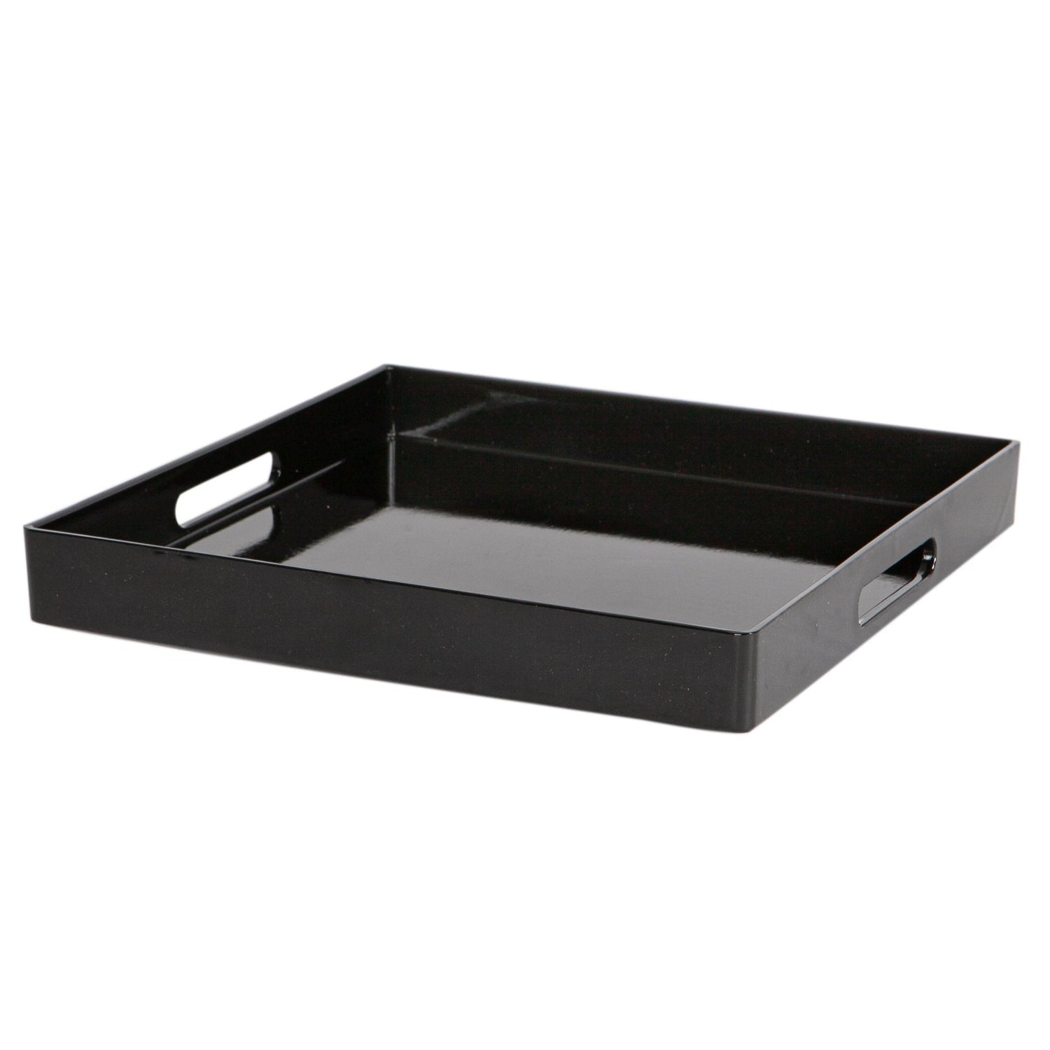 33cm Black Square Lacquer Tray