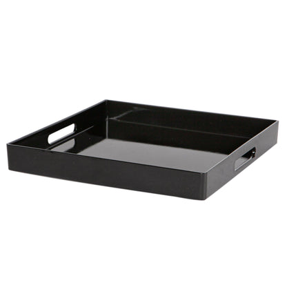 33cm Black Square Lacquer Tray