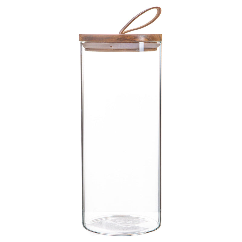 1.5L Scandi Storage Jar with Leather Loop Lid - By Argon Tableware