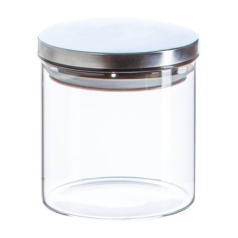 550ml Scandi Storage Jar with Metallic Lid - By Argon Tableware