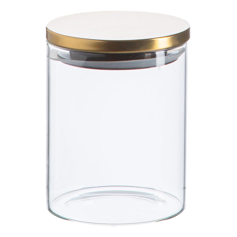 750ml Scandi Storage Jar with Metallic Lid - By Argon Tableware