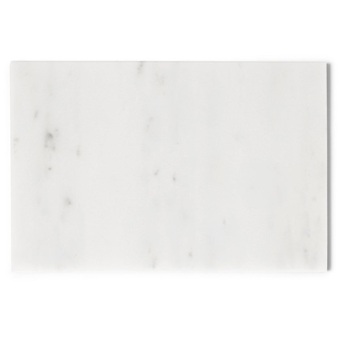 White 30cm x 20cm Rectangular Marble Placemat, Platter &amp; Chopping Board