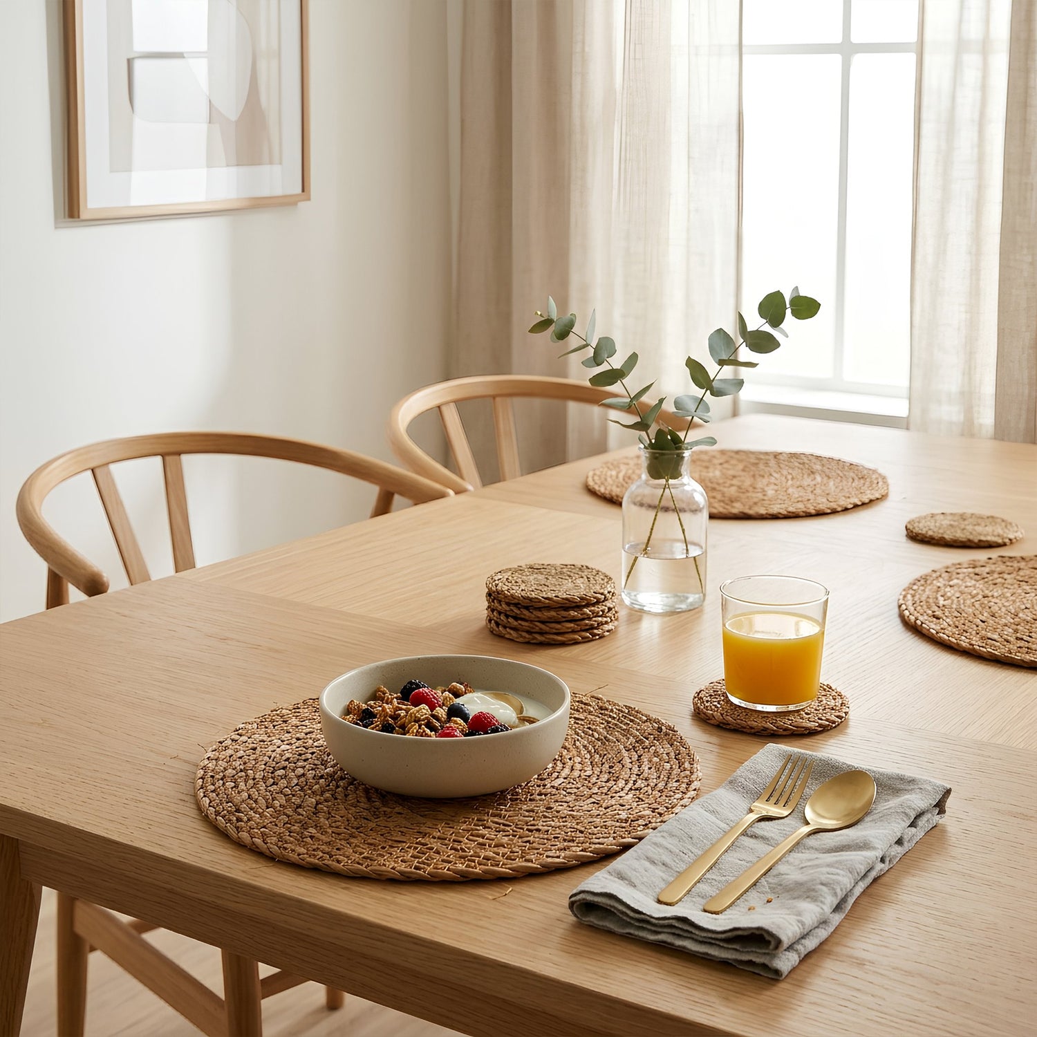 30cm Woven Typha Placemats - Pack of Six
