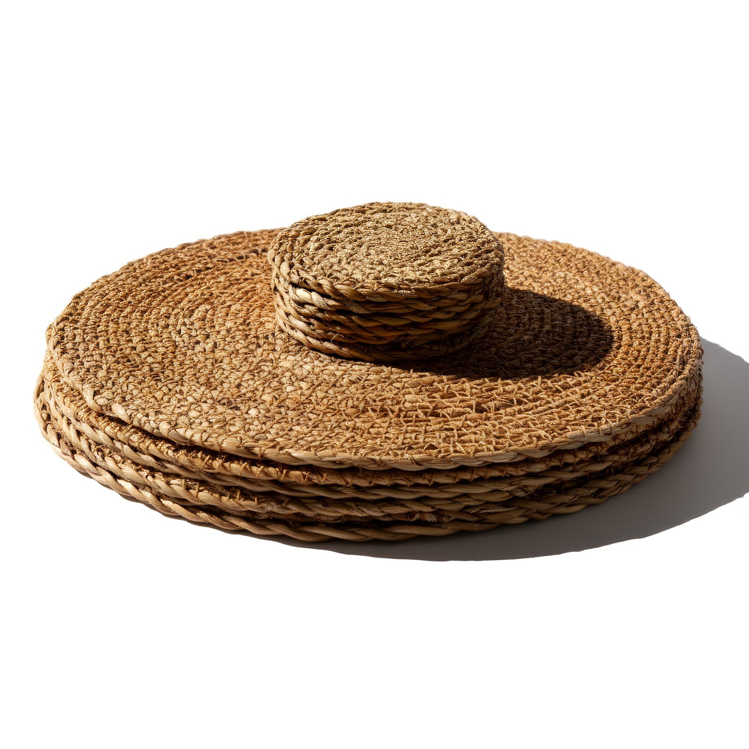 12pc Woven Typha Placemats &amp; Coasters Set