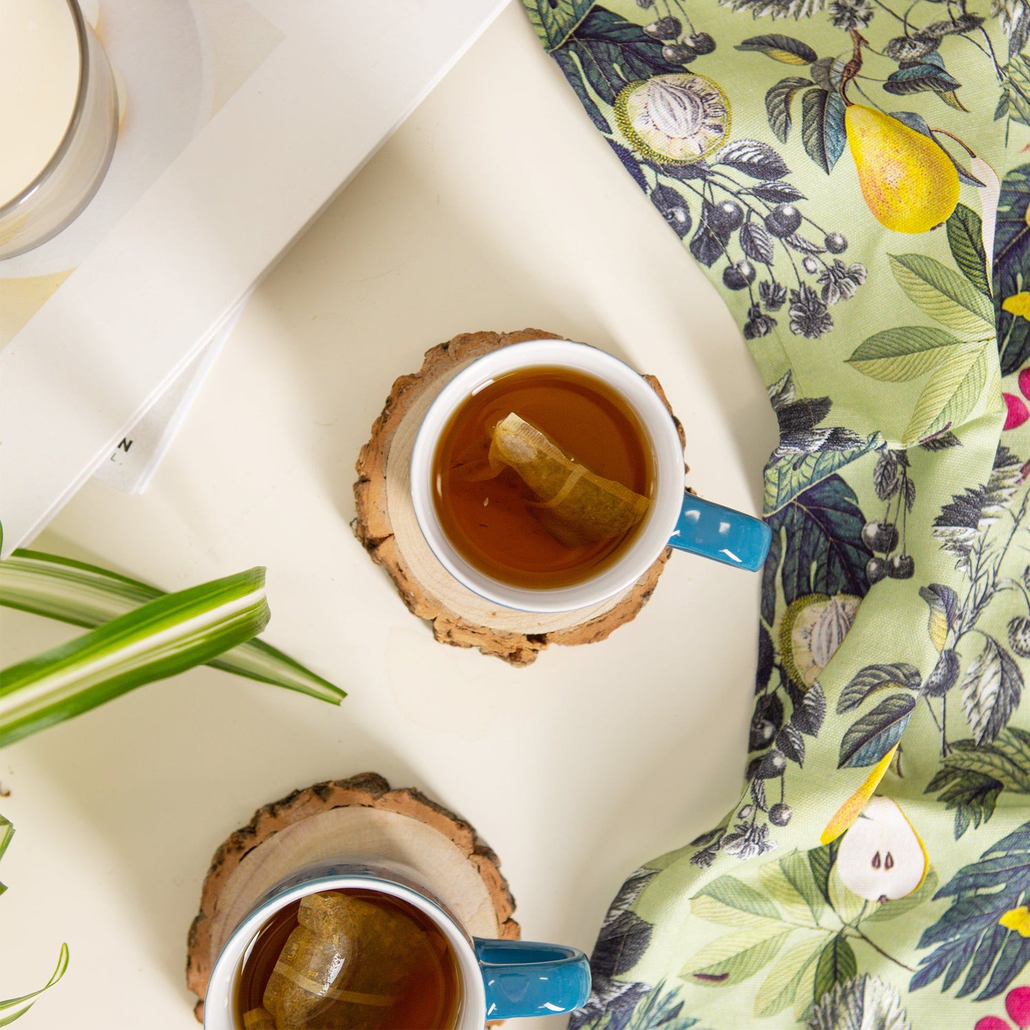 350ml Blue Coloured Coffee Mugs - Pack of Six