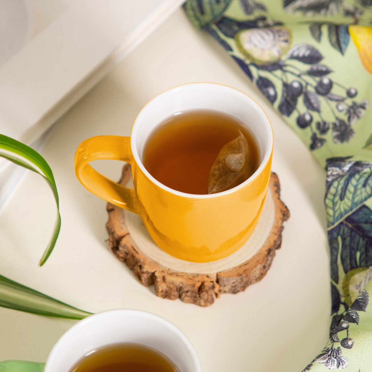 350ml Yellow Coloured Coffee Mugs - Pack of Six