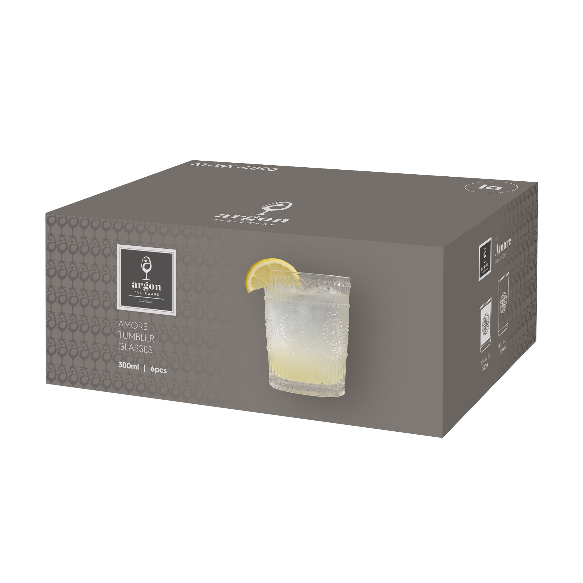 300ml Amore Glass Tumblers - Pack of 6