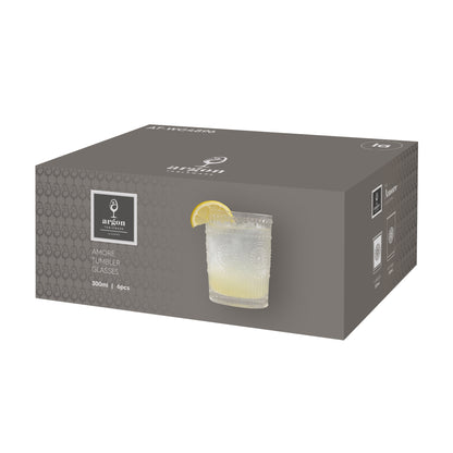 300ml Amore Glass Tumblers - Pack of 6