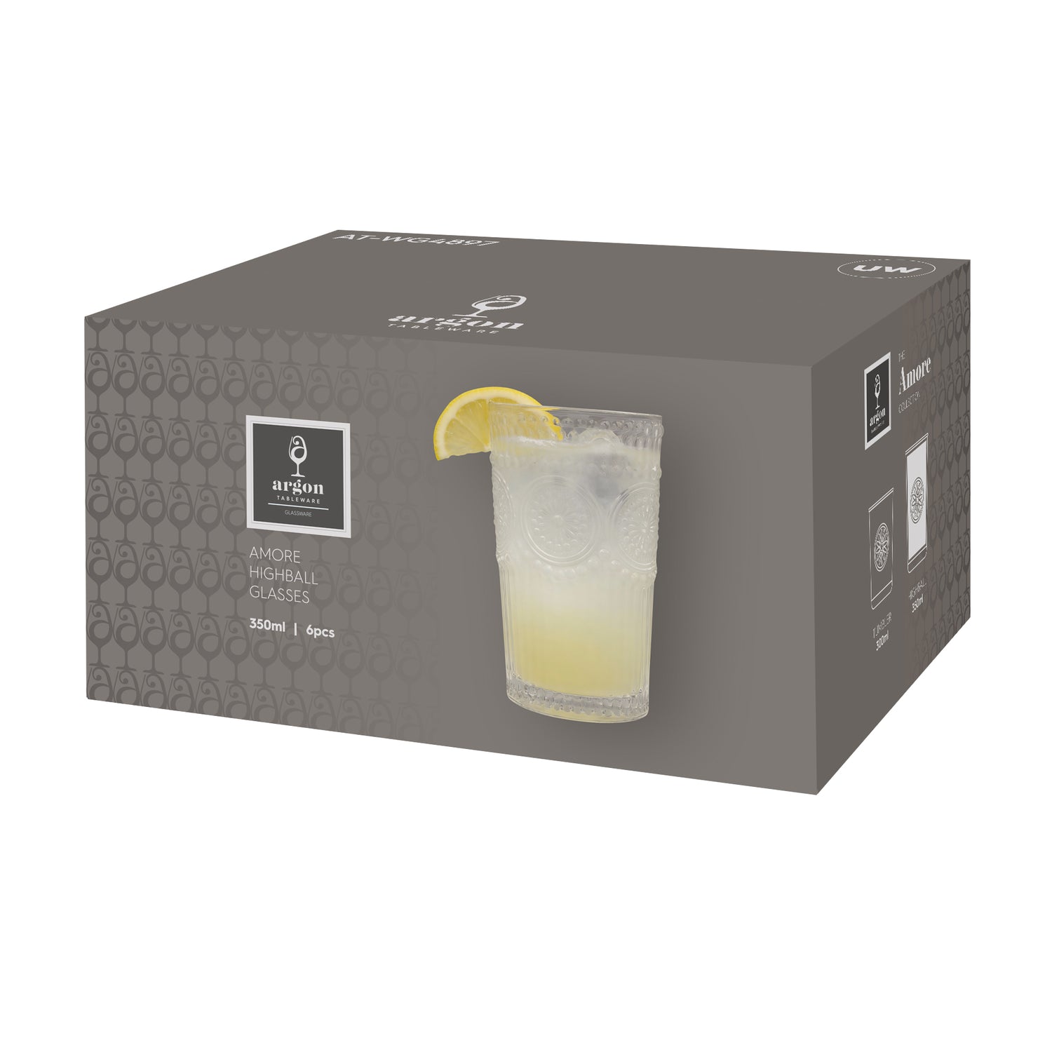 350ml Amore Highball Glasses - Pack of 6