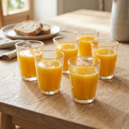 125ml Fluted Juice Glasses - Pack of 6