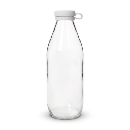 1L Glass Milk Bottle with Silicone Lid