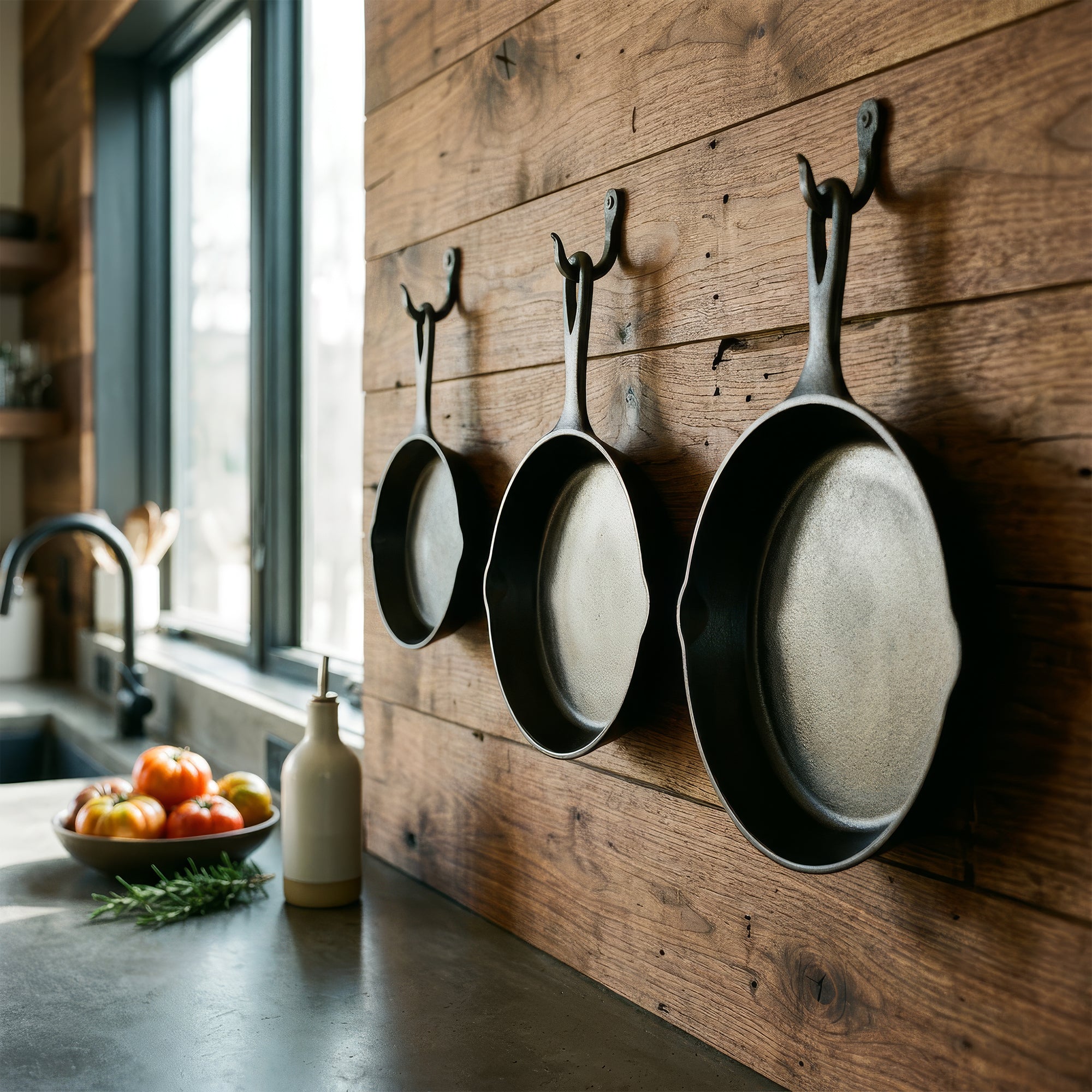 3 Piece Cast Iron Frying Pan Set - 6" | 8" | 10"