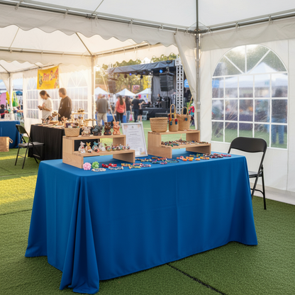 4ft (120cm) White Height Adjustable Folding Trestle Table