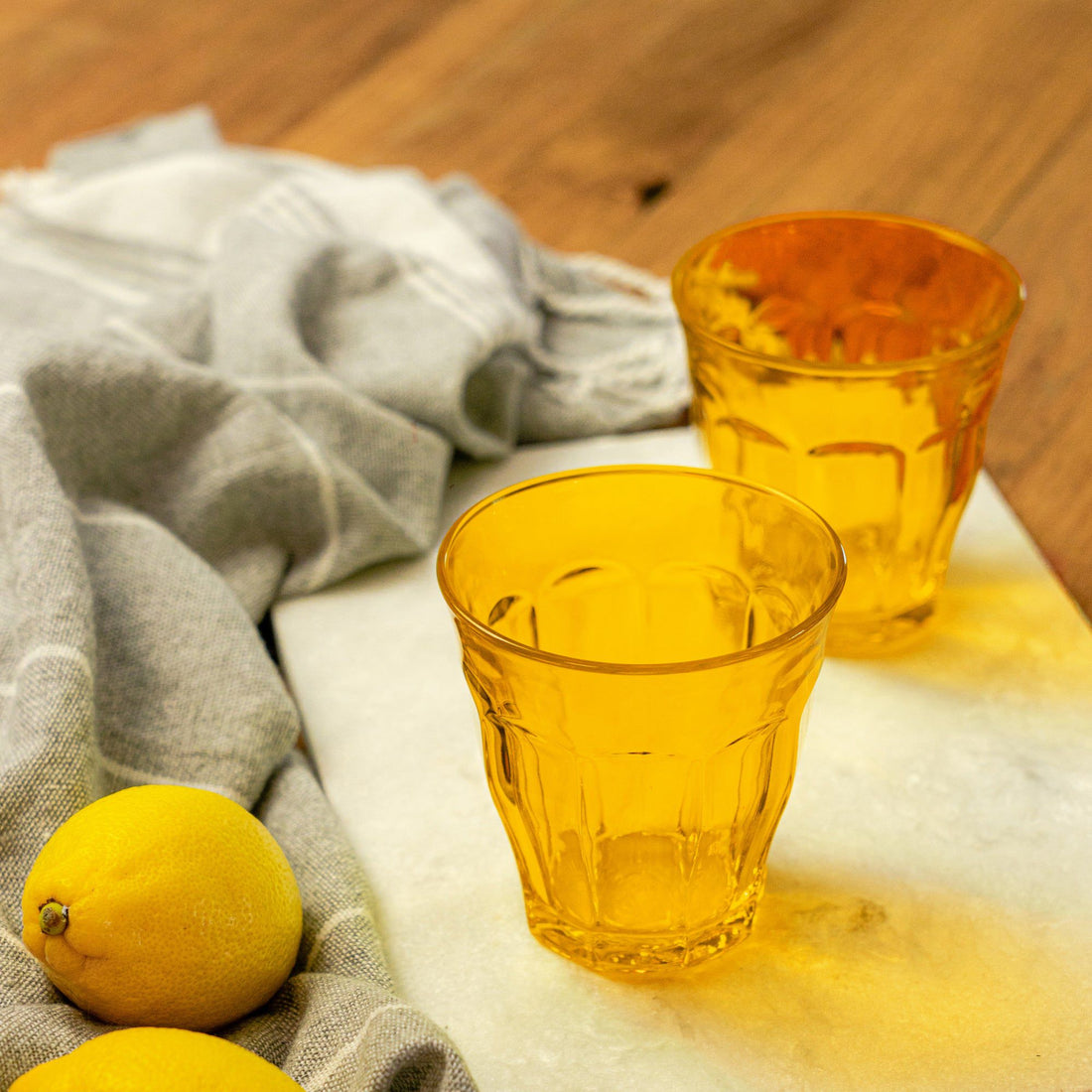 250ml Amber Picardie Water Glasses - Pack of Six
