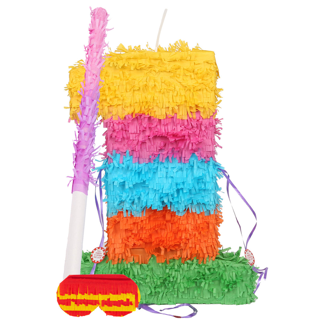 Large Number 1 Pinata Party Set with Pink Stick