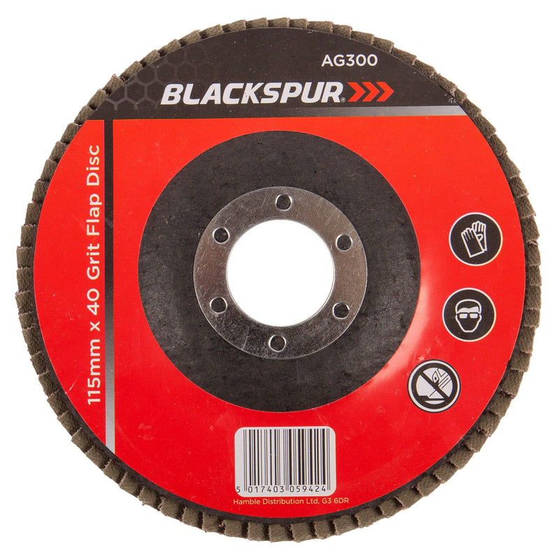 115mm (4.5") 40 Grit Flap Disc - By Blackspur