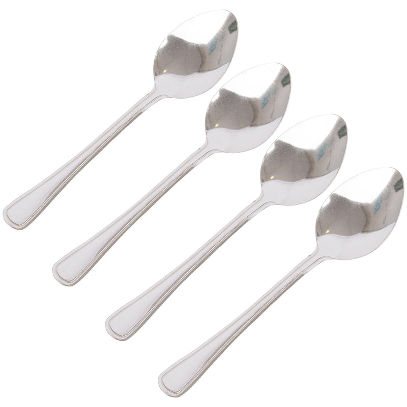 Stainless Steel Dessert Spoons - Pack of 4 - By Ashley
