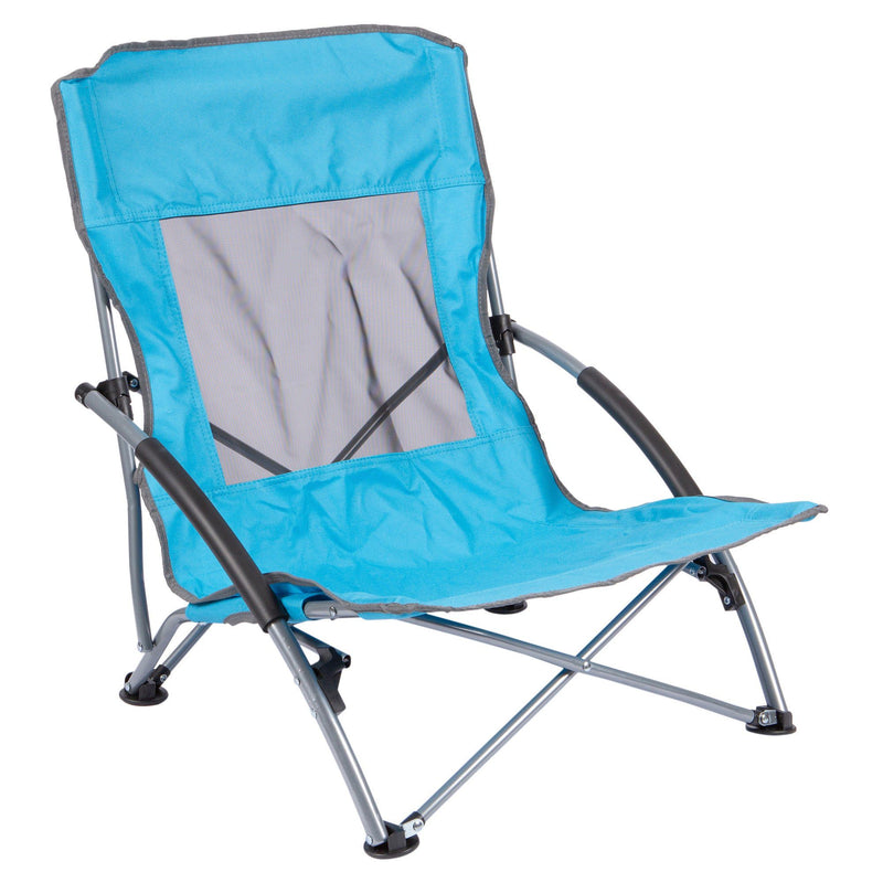 Light Blue Steel Folding Beach Chair - By Redwood