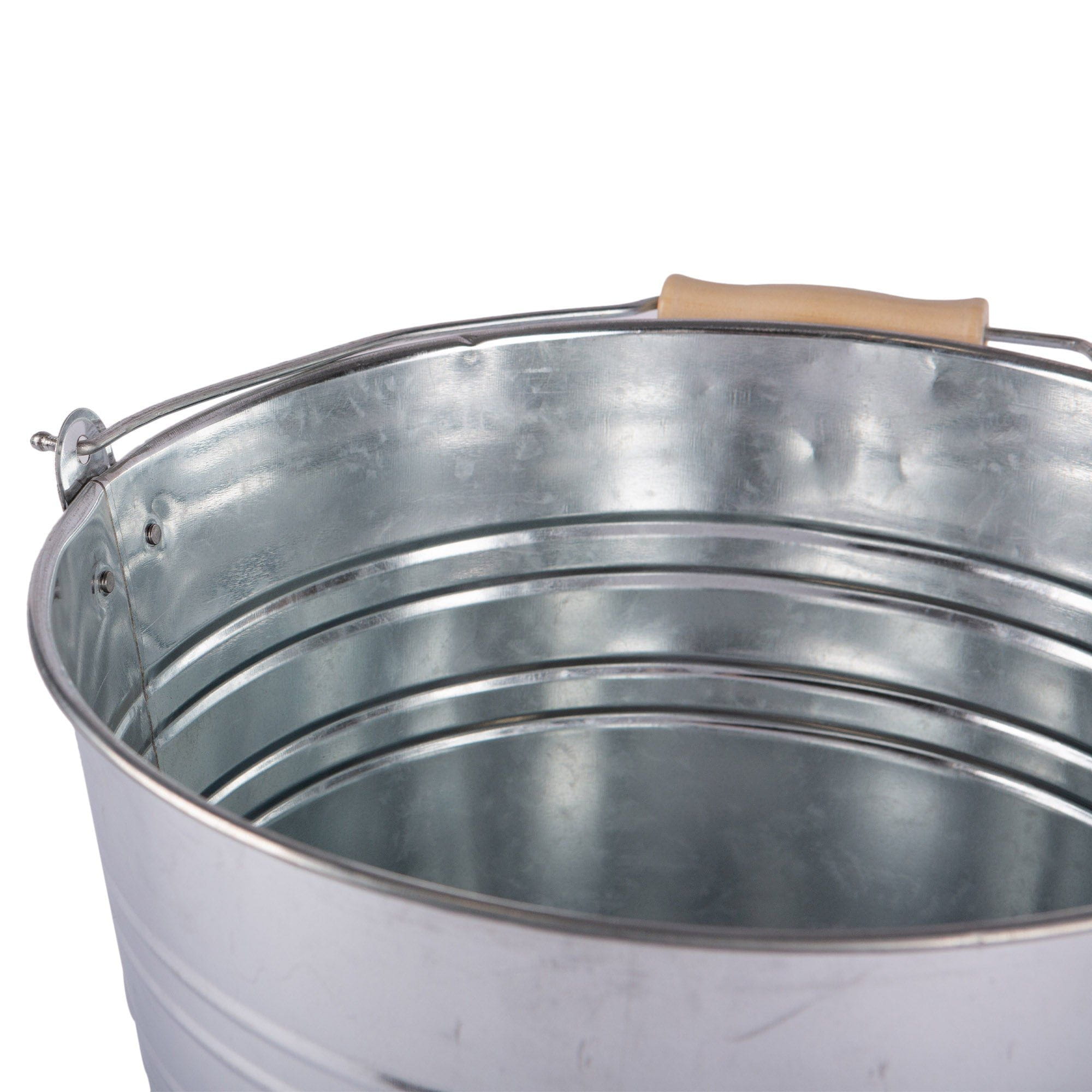 15L Galvanised Steel Bucket - By Blackspur | Rinkit.com