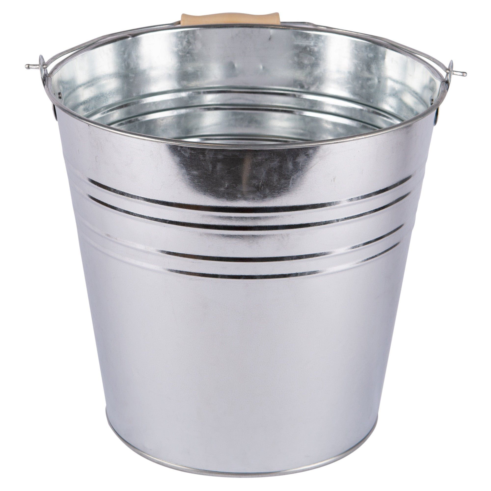 15L Galvanised Steel Bucket - By Blackspur | Rinkit.com