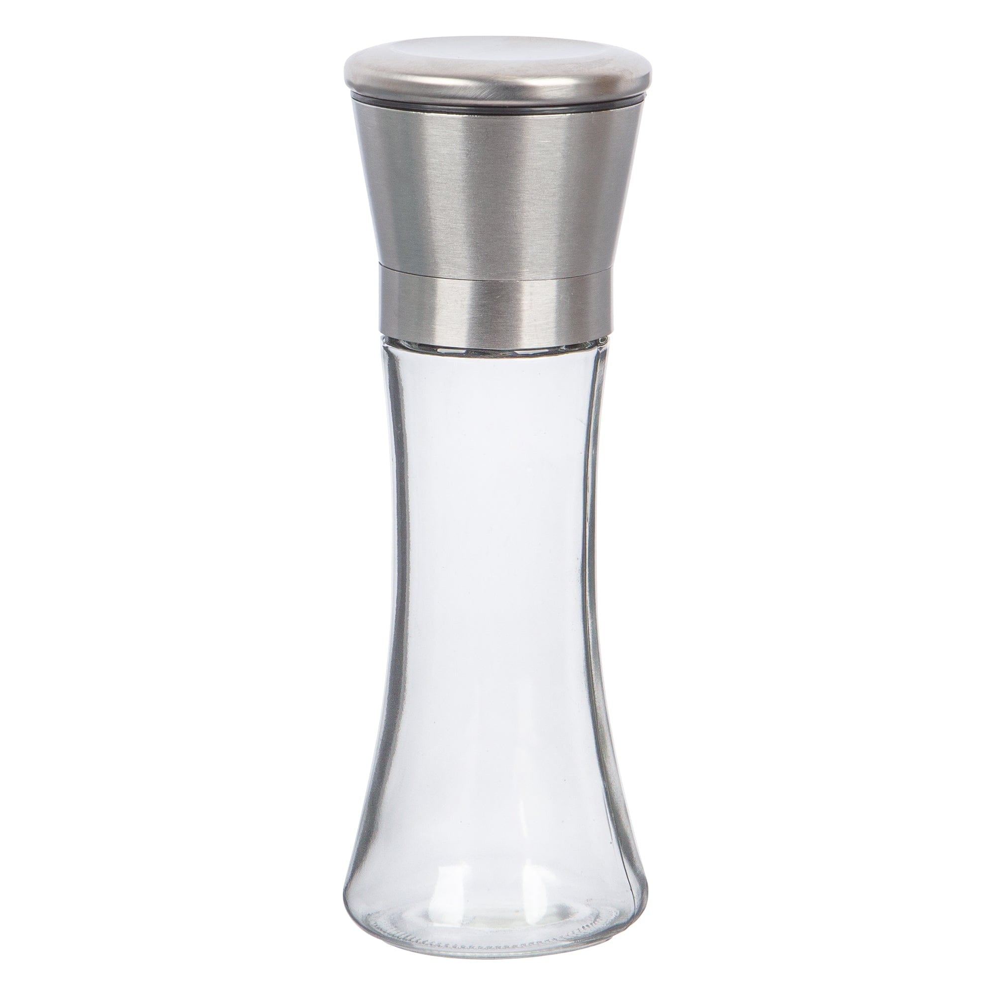 Silver 180ml Stainless Steel Salt &amp; Pepper Mill - By Ashley