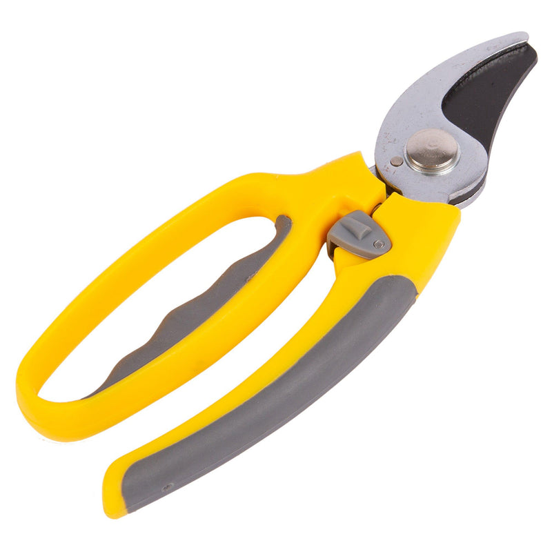 Yellow Deluxe Carbon Steel Secateurs - By Green Blade