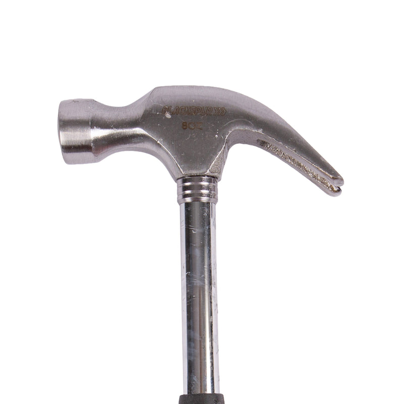 Black 8oz Tubular Steel Claw Hammer - By Blackspur