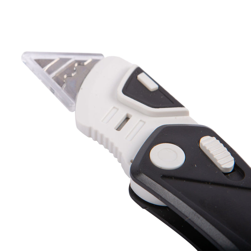 Black/White Lock Back Utility Knife - By Blackspur