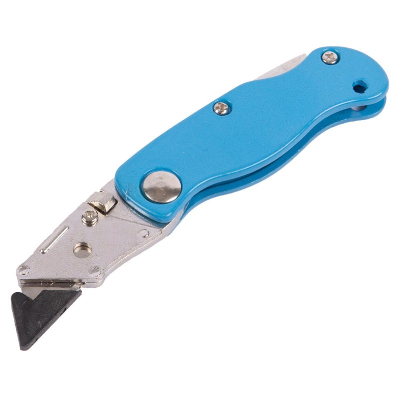 Blue Zinc Alloy Mini Utility Knife - By Blackspur