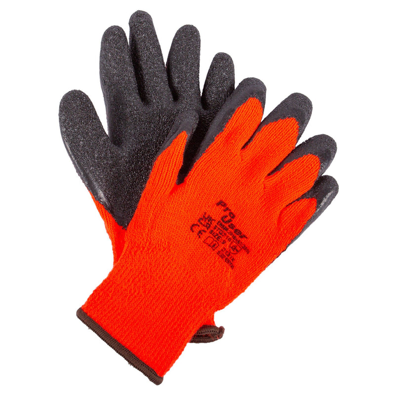 Red L Thermal Acrylic Work Gloves - By Pro User
