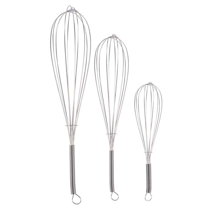 3pc Steel Balloon Whisk Set - 3 Sizes - By Ashley