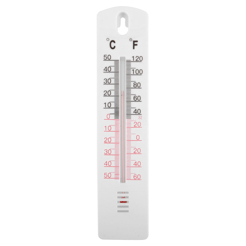 White Plastic Indoor Thermometer - By Ashley