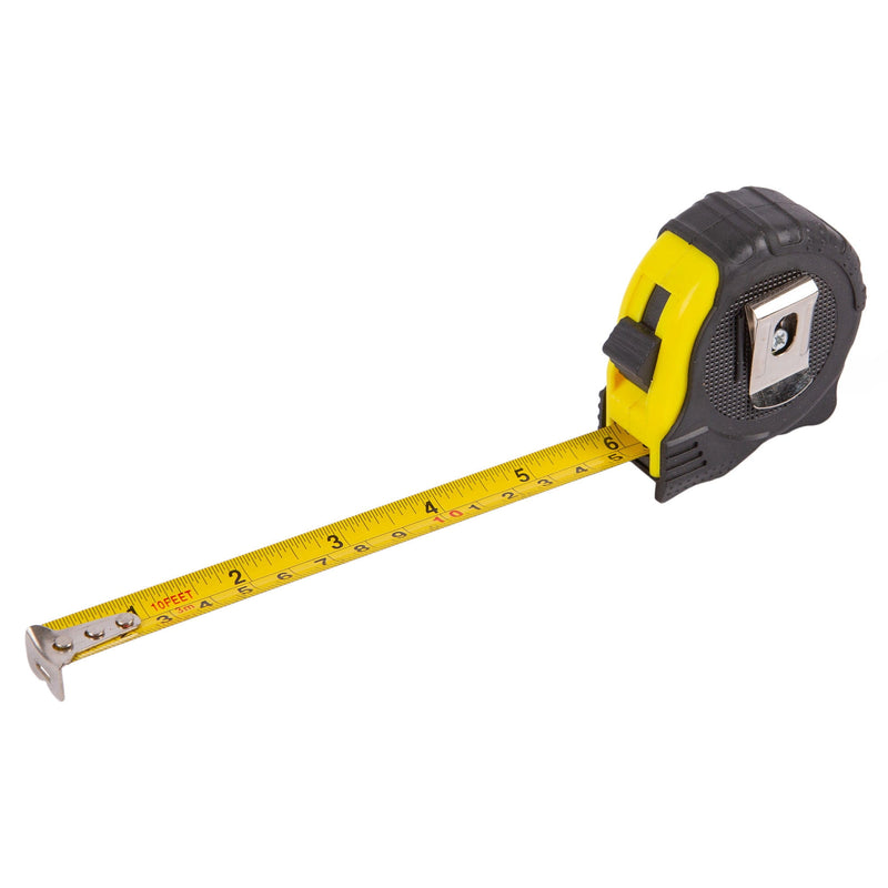 Yellow Dual-Blade 3m x 16mm Retractable Tape Measure - By Blackspur