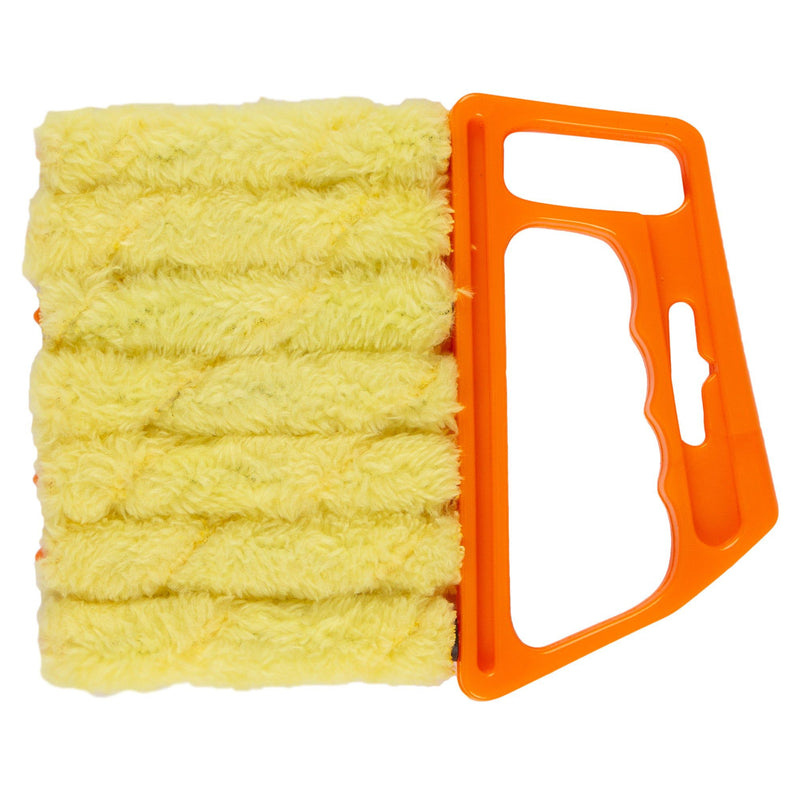 Orange Plastic 7 Brush Venetian Blind Cleaner - By Ashley