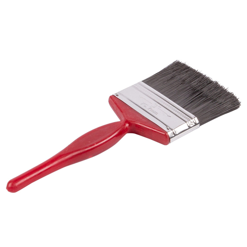 Red 7.5cm Plastic DIY Paint Brush - By Blackspur