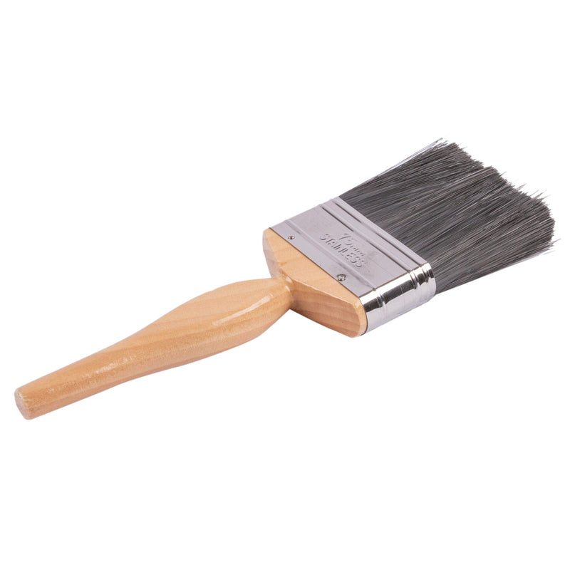 7.5cm Professional Quality Wooden DIY Paint Brush - By Blackspur