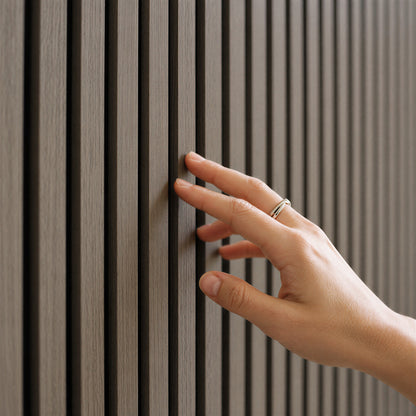 Wooden Acoustic Wall Panels - 120 x 60cm - Grey/Black - Pack of 2