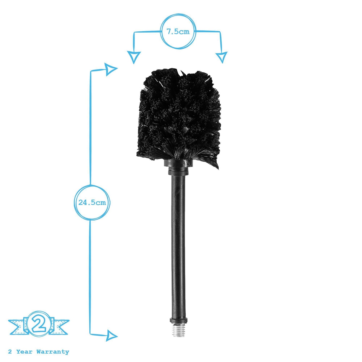 Replacement Black Toilet Brush