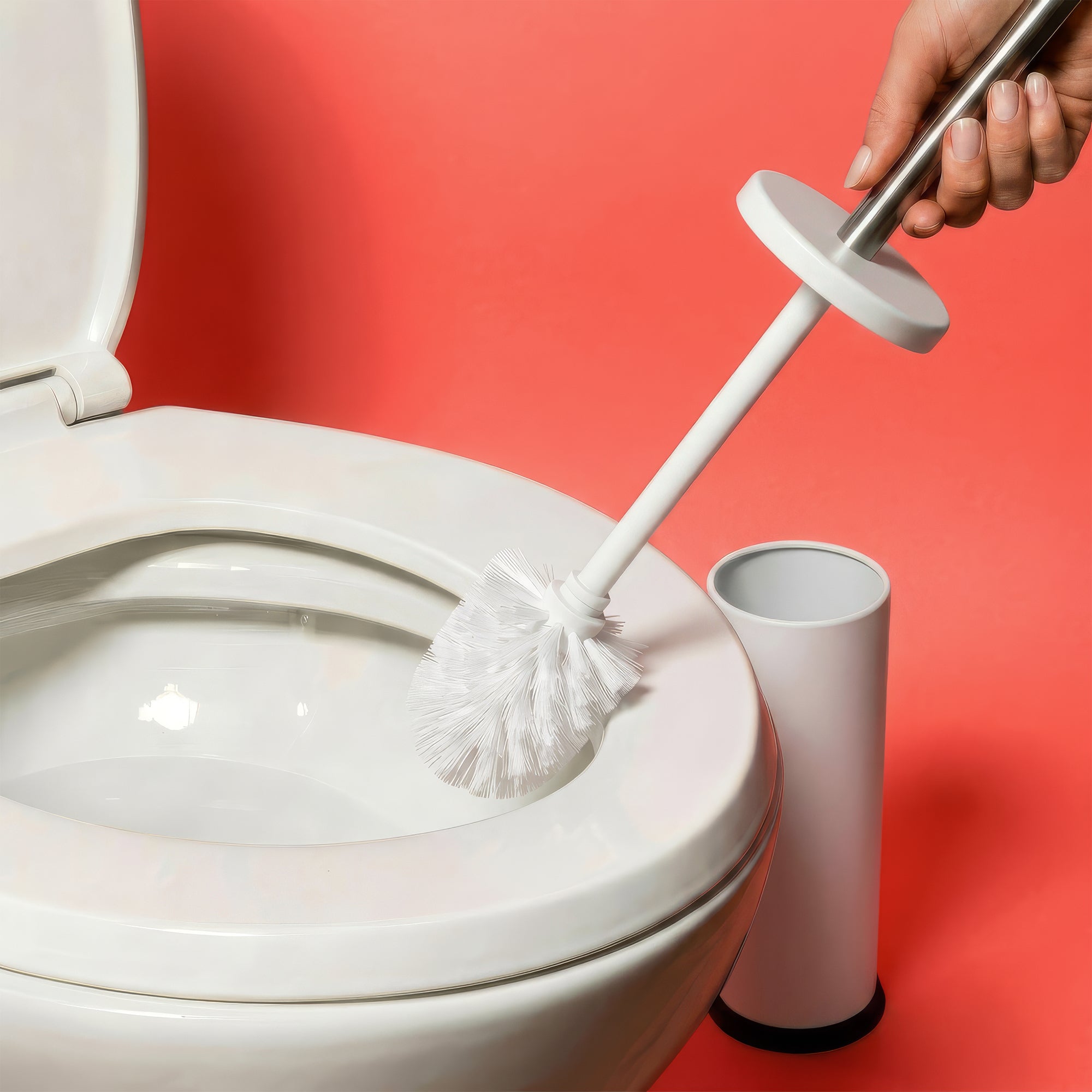 Replacement White Toilet Brush