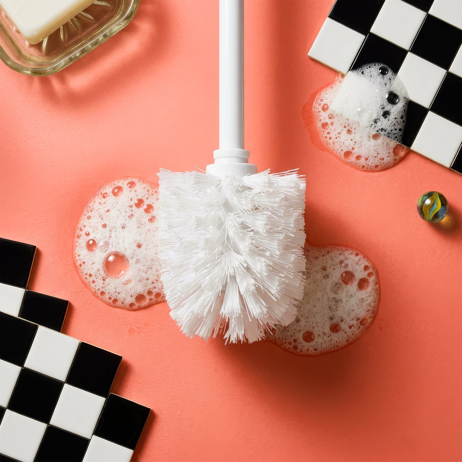 Replacement White Toilet Brush
