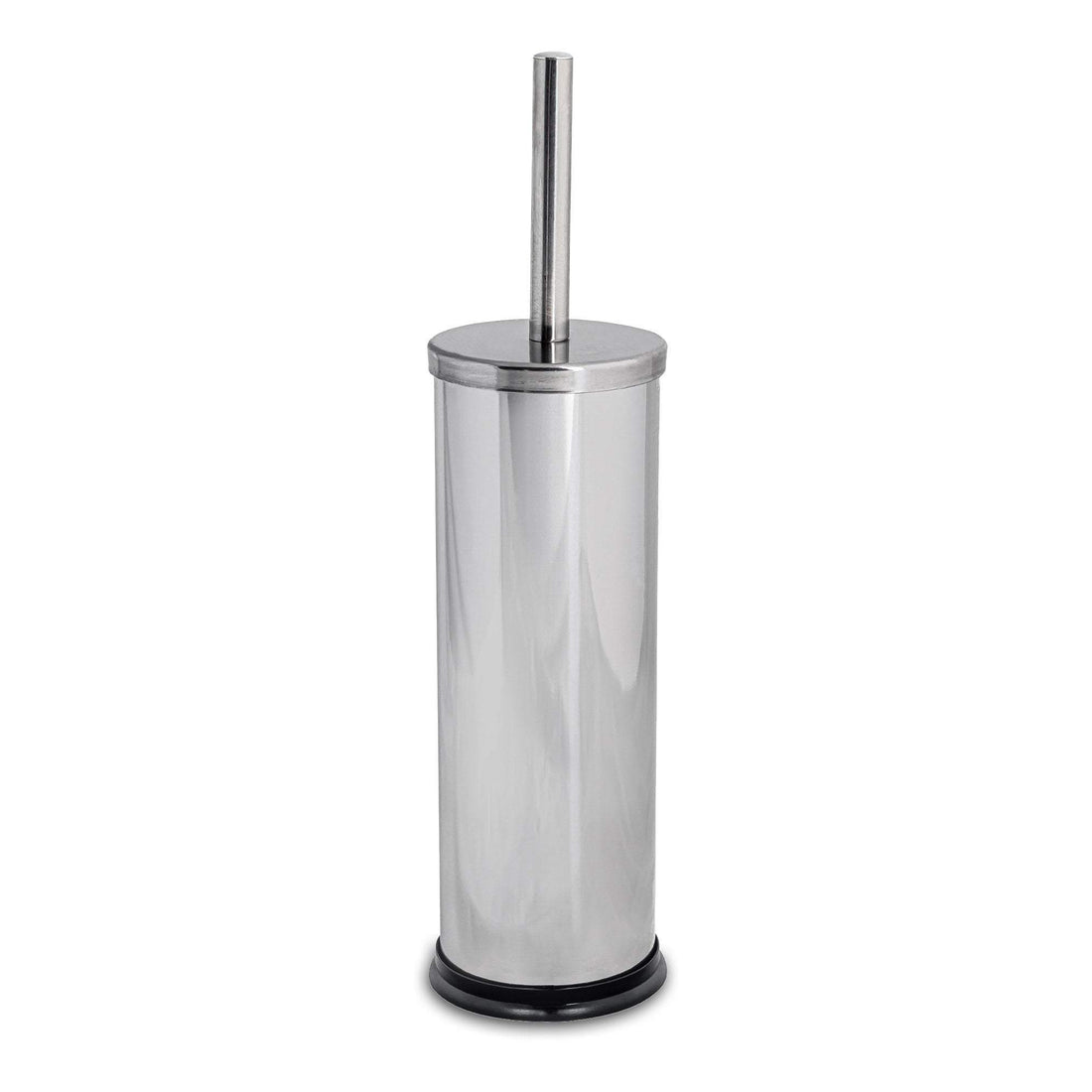 Chrome Round Stainless Steel Toilet Brush &amp; Holder