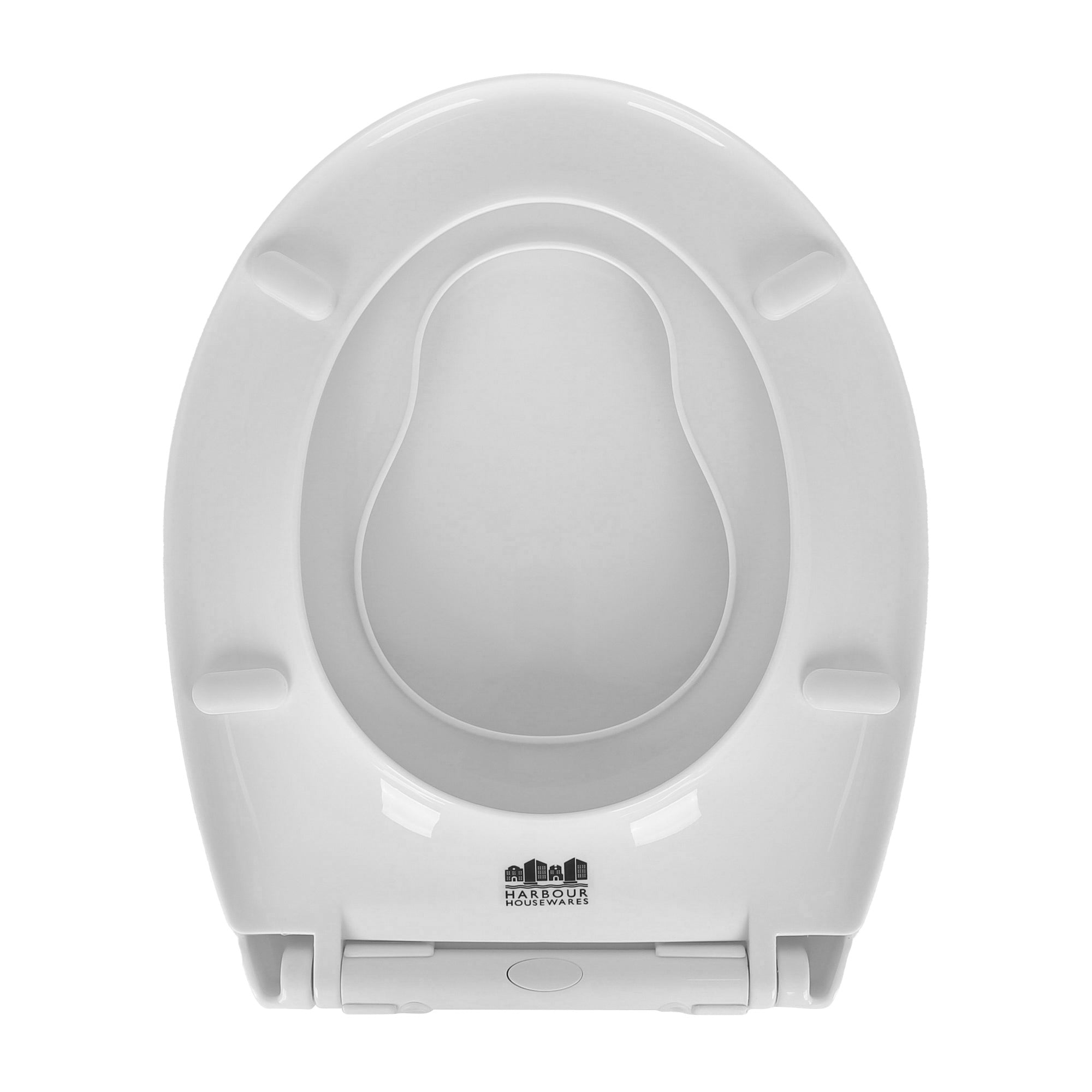 Plastic Soft Close Family Toilet Seat - White