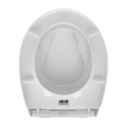 Plastic Soft Close Family Toilet Seat - White
