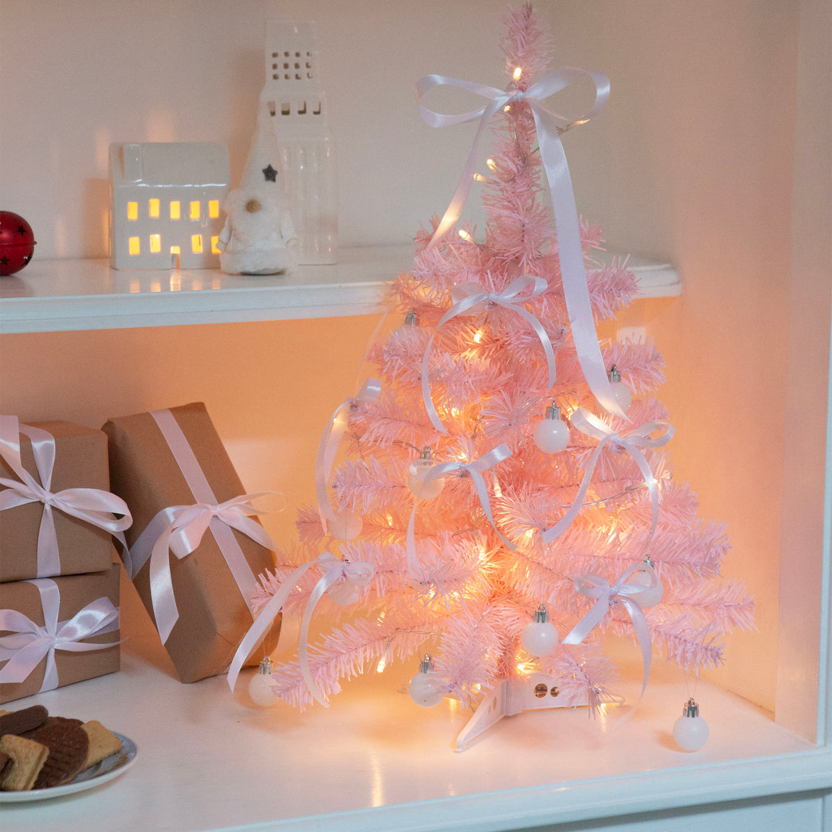 Artificial Christmas Tree - 2ft - Pink